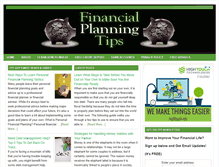 Tablet Screenshot of financialplanningtips.net